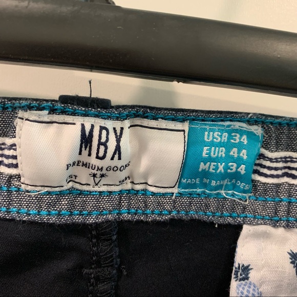 NWT Mens MBX Navy Shorts W: 32,34,36 - Picture 6 of 11